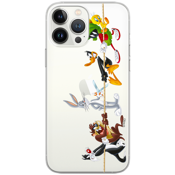 Etui Looney Tunes 009 Looney Tunes Nadruk częściowy Przeźroczysty