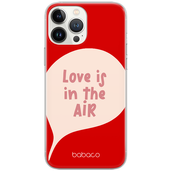 Etui Love is in the air 001 Babaco Nadruk pełny Czerwony