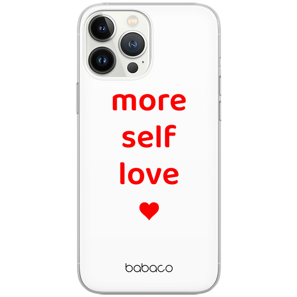 Etui More self love 001 Babaco Nadruk pełny Biały