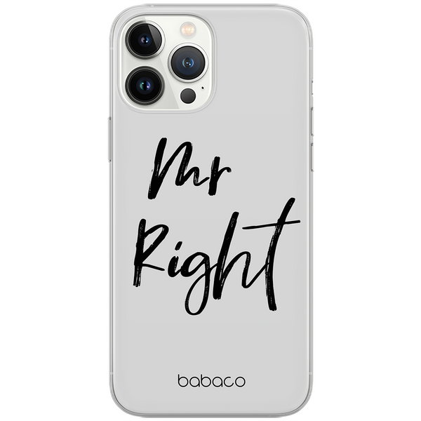 Etui Mr Right 001 Babaco Nadruk pełny Szary