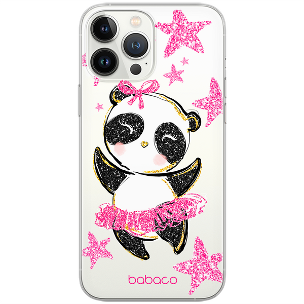 Etui Panda 007 Babaco Nadruk częściowy Przeźroczysty