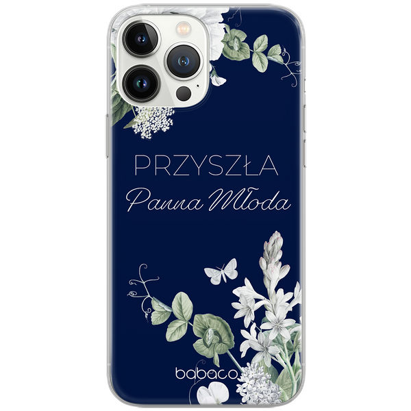 Etui Przyszła Panna Młoda 007 Wedding Babaco Nadruk pełny Granatowy