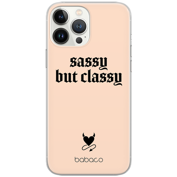 Etui Sassy but classy 001 Babaco Nadruk pełny Beżowy