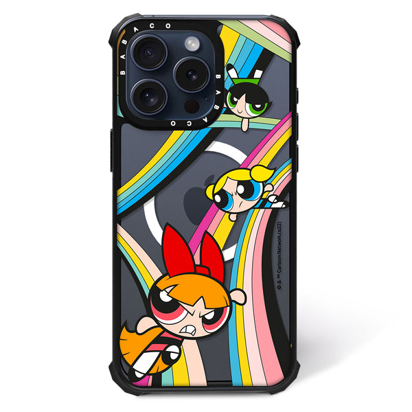 Etui Shockproof Magsafe Atomówki 020 The Powerpuff Girls Nadruk częściowy Przeźroczysty