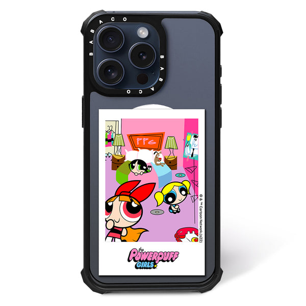 Etui Shockproof Magsafe Atomówki 021 The Powerpuff Girls Nadruk częściowy Przeźroczysty