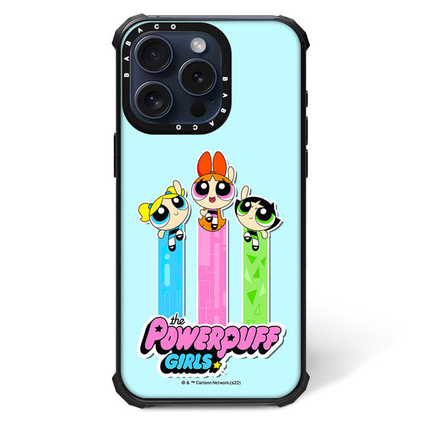 Etui Shockproof Magsafe Atomówki 030 The Powerpuff Girls Nadruk pełny Niebieski