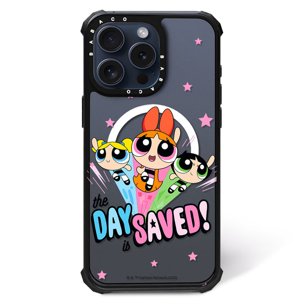 Etui Shockproof Magsafe Atomówki 031 The Powerpuff Girls Nadruk częściowy Przeźroczysty