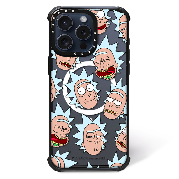 Etui Shockproof Magsafe Rick i Morty 015 Rick and Morty Nadruk częściowy Przeźroczysty