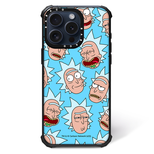 Etui Shockproof Magsafe Rick i Morty 015 Rick and Morty Nadruk pełny Niebieski