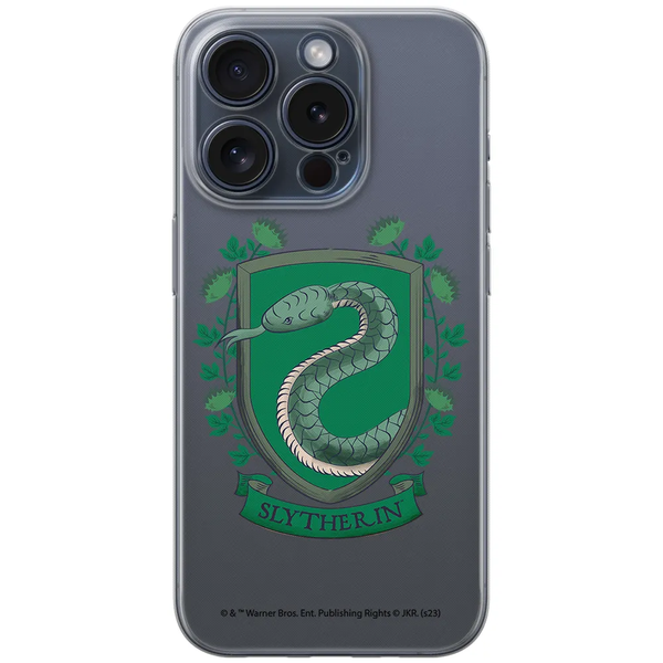 Etui Slytherin 002 Harry Potter Nadruk częściowy Przeźroczysty