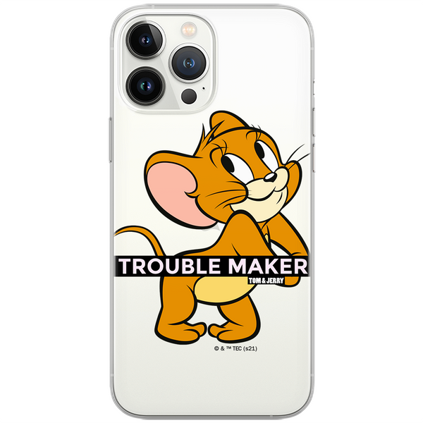 Etui Tom i Jerry 012 Tom & Jerry Nadruk częściowy Przeźroczysty