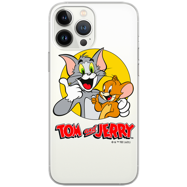 Etui Tom i Jerry 013 Tom & Jerry Nadruk częściowy Przeźroczysty