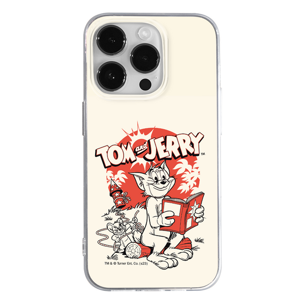 Etui Tom i Jerry 045 Tom & Jerry Nadruk pełny Beżowy