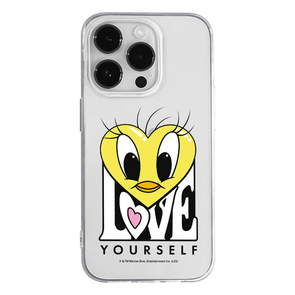 Etui Tweety 015 Looney Tunes Nadruk częściowy Przeźroczysty