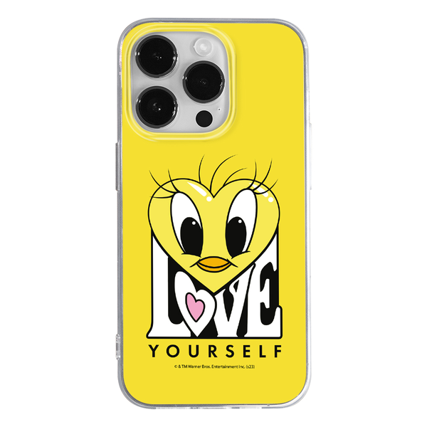 Etui Tweety 015 Looney Tunes Nadruk pełny Żółty