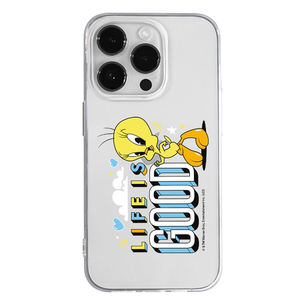 Etui Tweety 016 Looney Tunes Nadruk częściowy Przeźroczysty