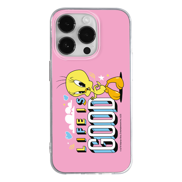 Etui Tweety 016 Looney Tunes Nadruk pełny Różowy