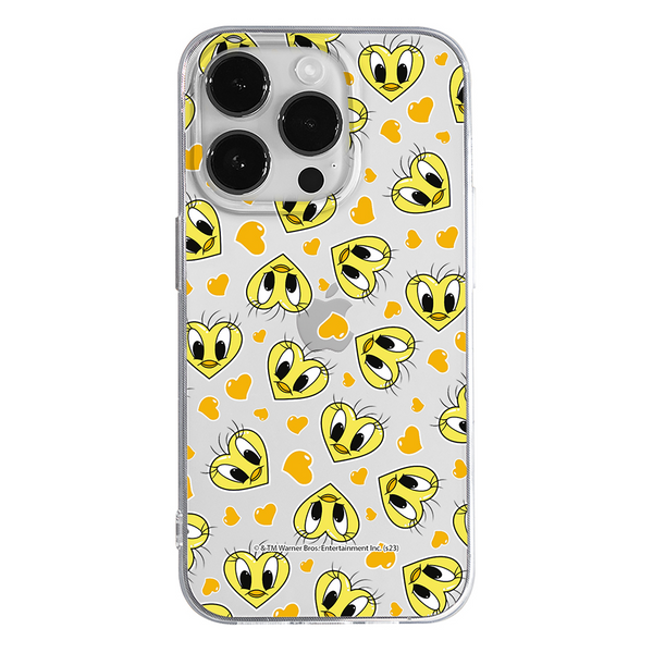 Etui Tweety 017 Looney Tunes Nadruk częściowy Przeźroczysty