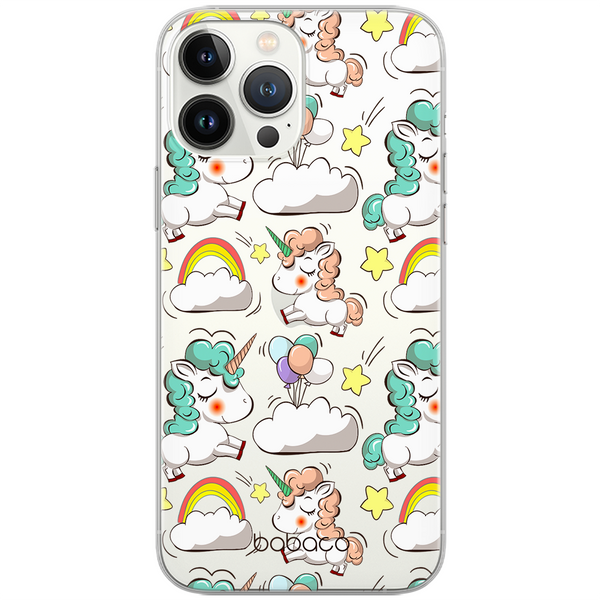 Etui Unicorn 001 Babaco Nadruk częściowy Przeźroczysty