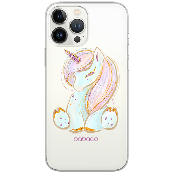 Etui Unicorn 002 Babaco Nadruk częściowy Przeźroczysty