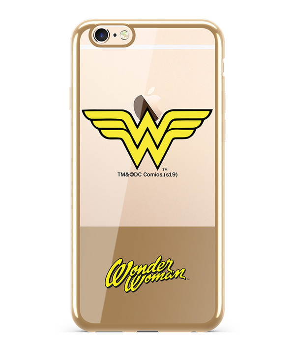 Etui Wonder Woman 012 DC Luxury chrome Złoty