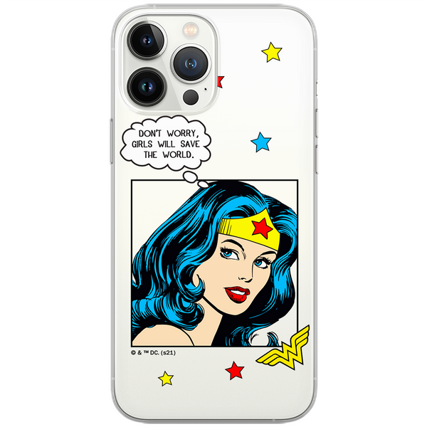 Etui Wonder Woman 028 DC Nadruk częściowy Przeźroczysty