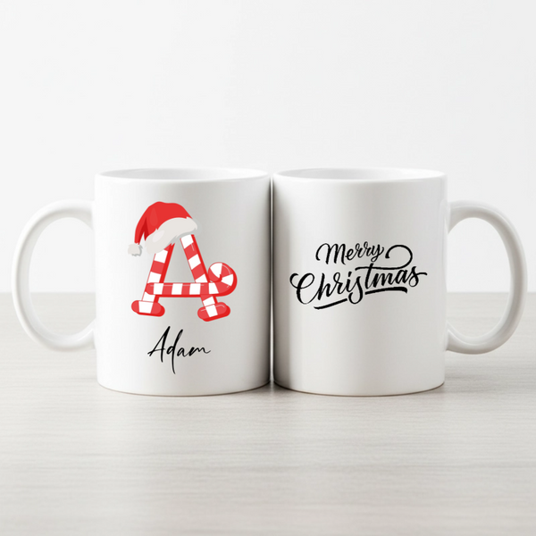 Kubek personalizowany CUKROWA LITERA  Biały klasyczny