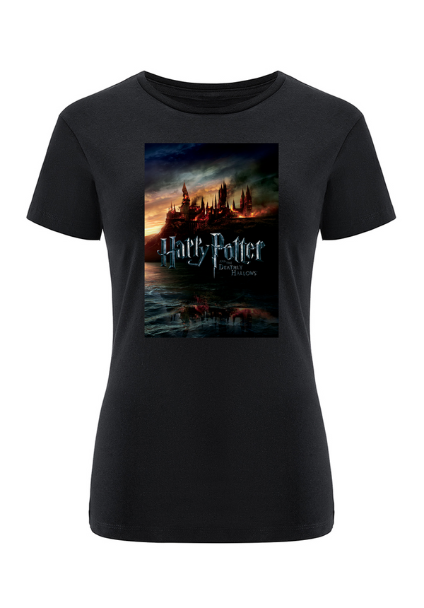 Koszulka damska Hogwart 006 Harry Potter Czarny