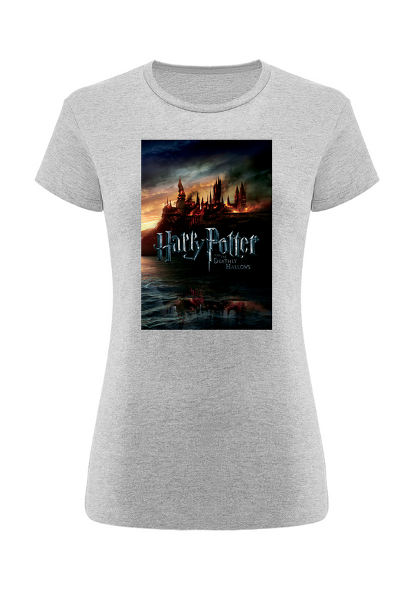 Koszulka damska Hogwart 006 Harry Potter Szary