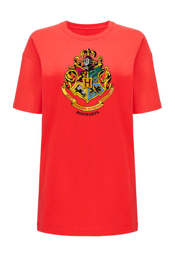 Koszulka damska OVERSIZE Harry Potter 044 Harry Potter Czerwony