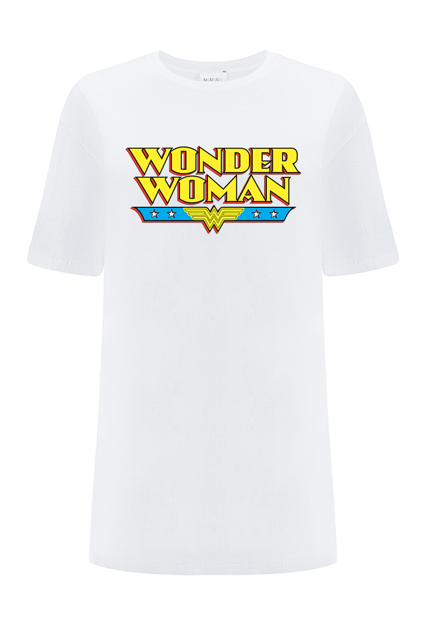 Koszulka damska OVERSIZE Wonder Woman 030 DC Biały