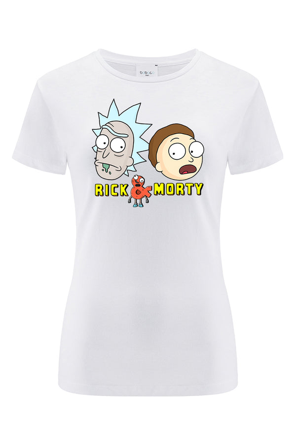 Koszulka damska Rick i Morty 032 Rick and Morty Biały