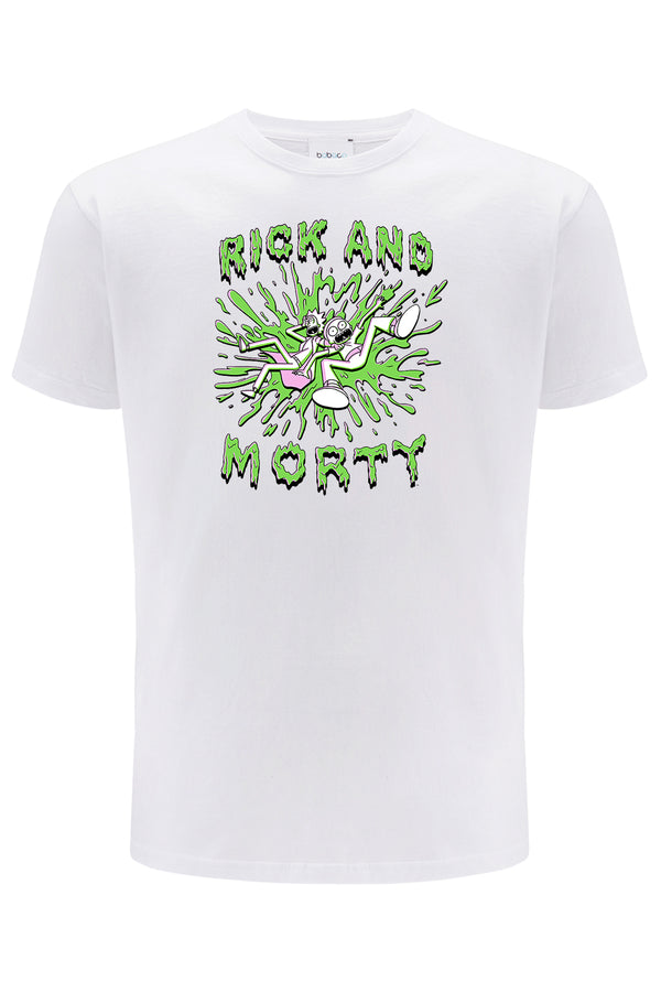 Koszulka męska Rick i Morty 024 Rick and Morty Biały