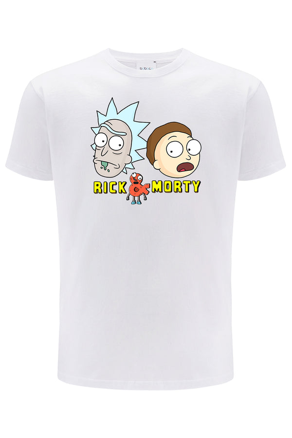 Koszulka męska Rick i Morty 032 Rick and Morty Biały