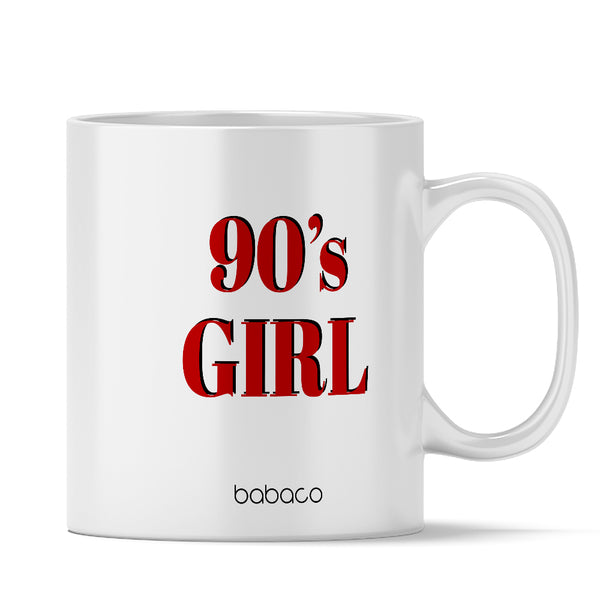 Kubek 90's Girl 051  Babaco Biały