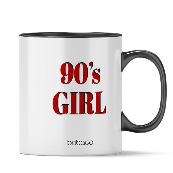 Kubek 90's Girl 051  Babaco Czarny