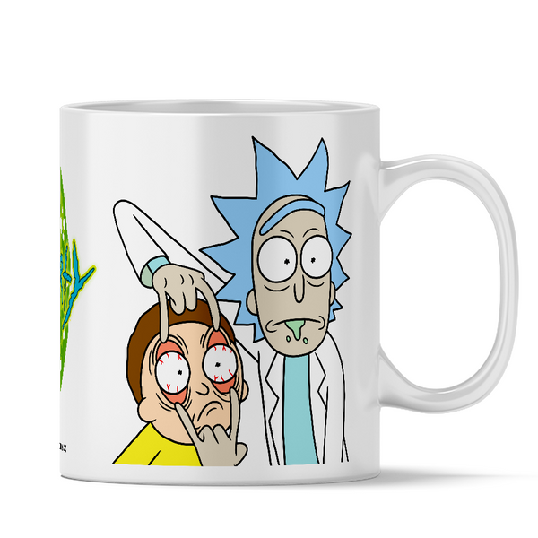 Kubek Rick i Morty 007 Rick and Morty Biały