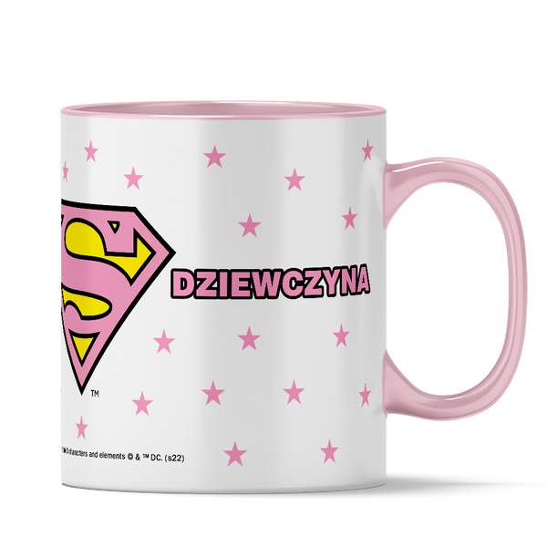 Kubek Superman 264 DC Różowy