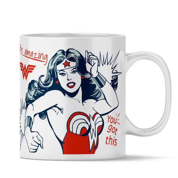 Kubek Wonder Woman 003 DC Biały