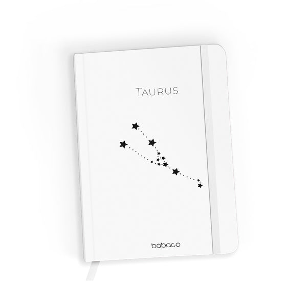 Notes w linię Zodiac Constellation 002 Babaco Biały