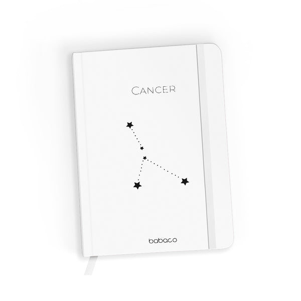 Notes w linię Zodiac Constellation 004 Babaco Biały