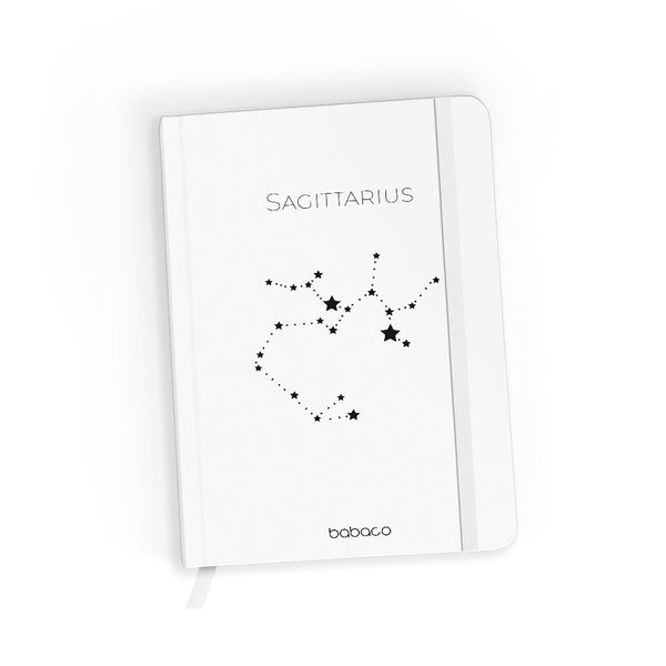 Notes w linię Zodiac Constellation 009 Babaco Biały