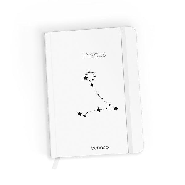 Notes w linię Zodiac Constellation 012 Babaco Biały