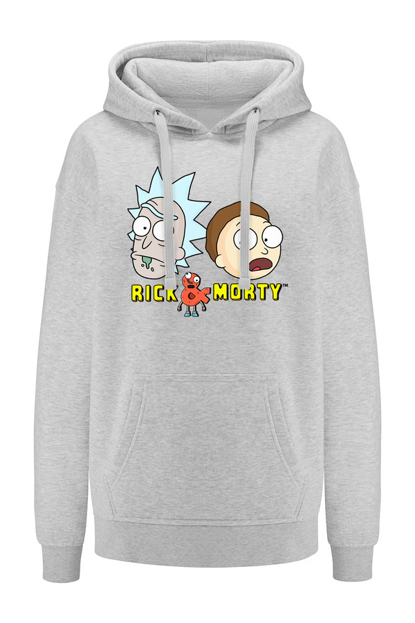 Bluza damska z kapturem Rick i Morty 032 Rick and Morty Szary